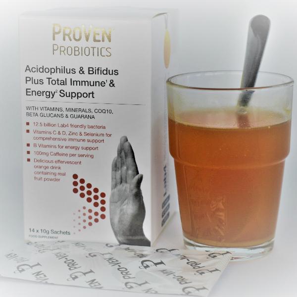 probiotica energie en weerstand met vitaminen en caffeïne
